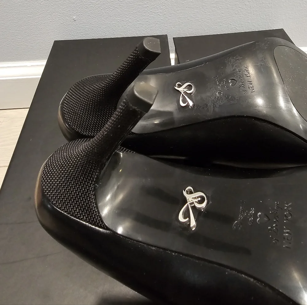 *BRAND NEW* Antonia Saint NY Victoria 2.0 Custom Fit High Heel Black Pointed Toe - Picture 6 of 10